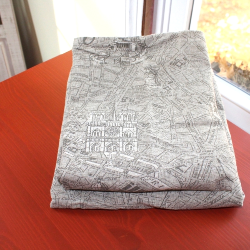 Paris Map Pillow Cases